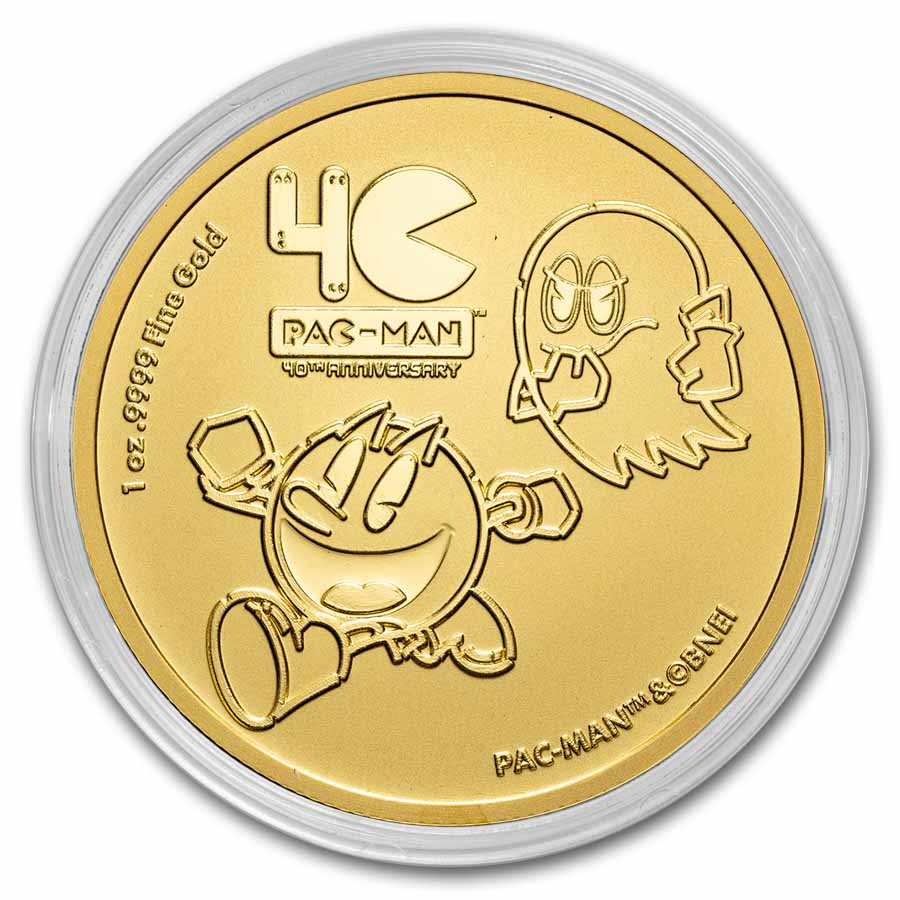 PAC-MAN 40周年記念 1oz 銀貨 Buy PAC-MAN 1 oz Silver Game Token Slot Medal| APMEX